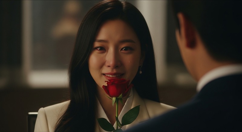 레이디 두아 결말 장면에서 주인공이 다이어리를 들고 서 있는 모습과 시즌2 가능성 암시