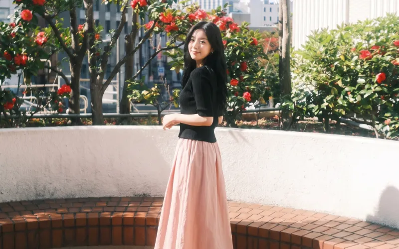 바스락 스커트 실사용 모습