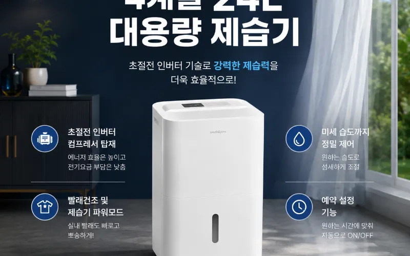스미스앤존스 제습기 실사용 모습