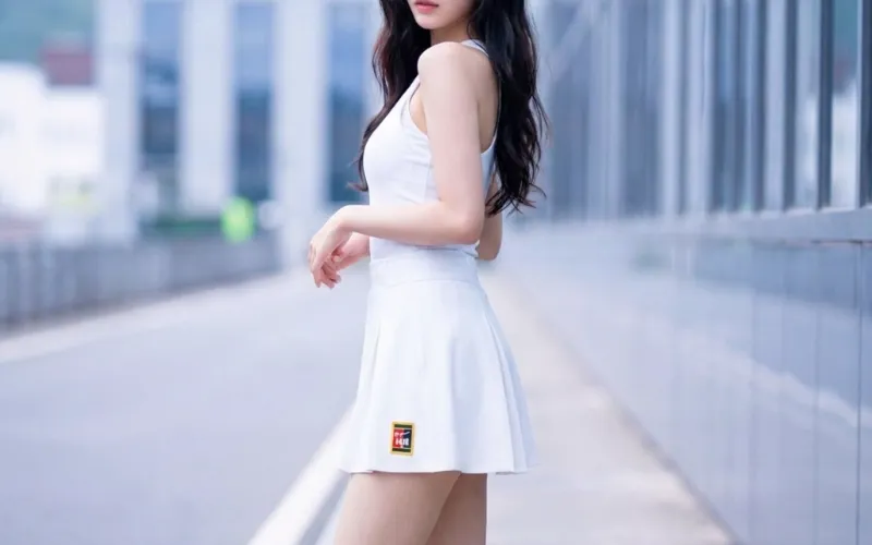 나이키 테니스 스커트 실사용 모습