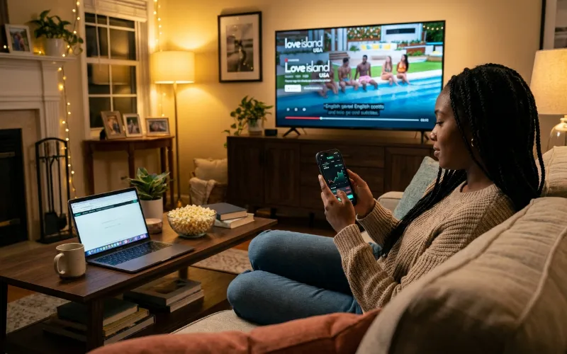 A person using a mobile device to trade on Kalshi