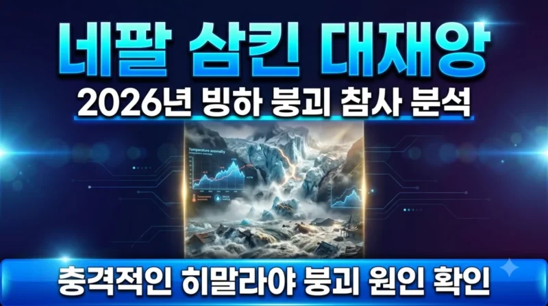 2026년 네팔 대홍수 원인 분석 메인 그래픽