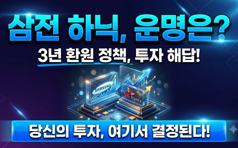 반도체 밸류 언락 삼성전자 SK하이닉스 주주환원 분석 메인 이미지