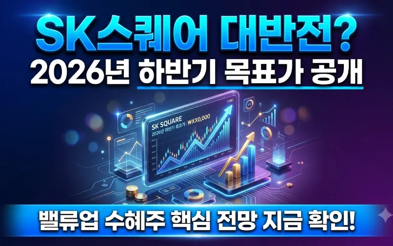 SK스퀘어 2026년 하반기 주가 전망 프리젠테이션 슬라이드