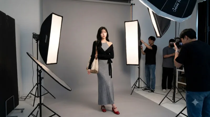 여성 골지 랩 가디건 민소매 롱 원피스 세트 상품 이미지